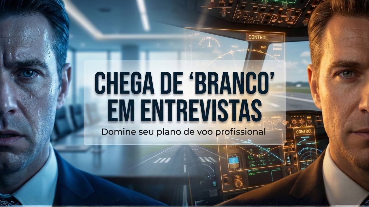 Candidato em simulação de entrevista de emprego na QI Profissional para evitar o branco e controlar o nervosismo.